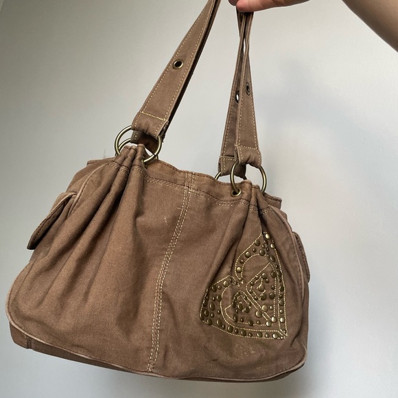 BROWN RHINESTONE ROXY HANDBAG - Picture 6 of 6